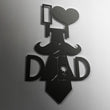 I Love Dad Metal Wall Art