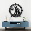 Personalized Golf Silhouette Metal Wall Art