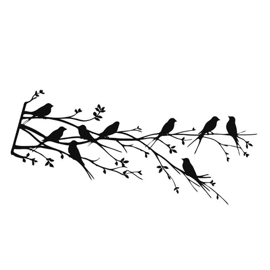 Birds Life in Nature Metal Wall Art