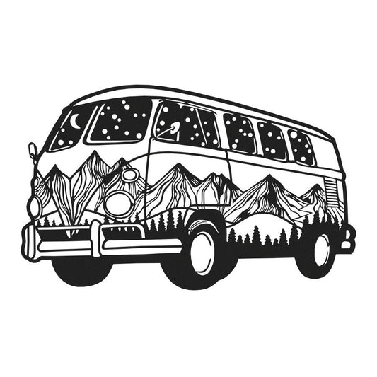 Roadtrip Van Metal Wall Art