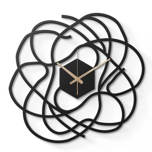 Big Minimalist Metal Wall Clock for Living Room