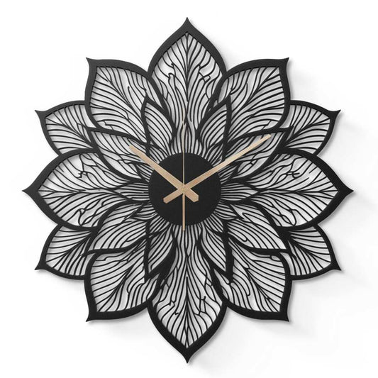 Cool Sunflower Metal Wall Clock for Farmhouse