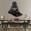 Custom Race Car Driver and Car Metal Wall Art