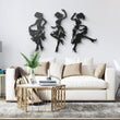 Elegant Flamenco Dancers Metal Wall Art