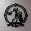 Personalized Golf Silhouette Metal Wall Art