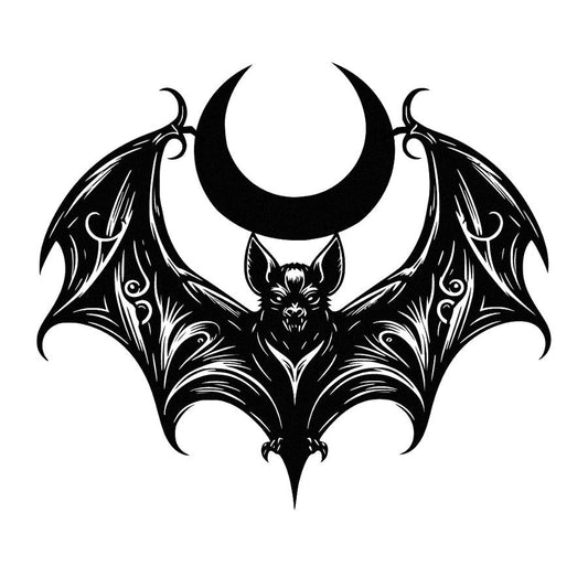 Floral Bat Metal Wall Art