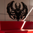 Gothic Bat Demon Metal Wall Art
