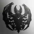 Gothic Bat Demon Metal Wall Art