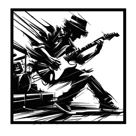 Guitar Solo Metal Wall Art