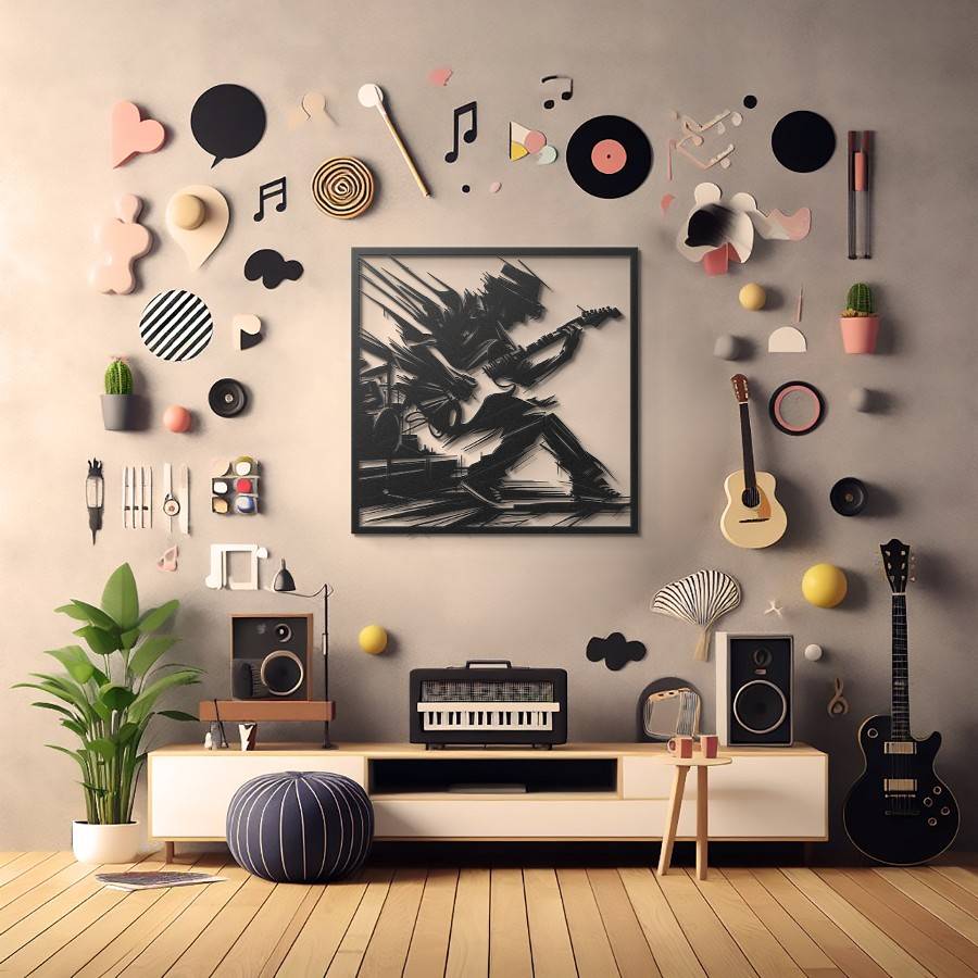 Guitar Solo Metal Wall Art