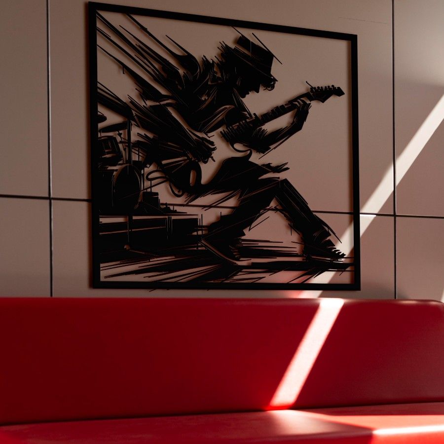 Guitar Solo Metal Wall Art