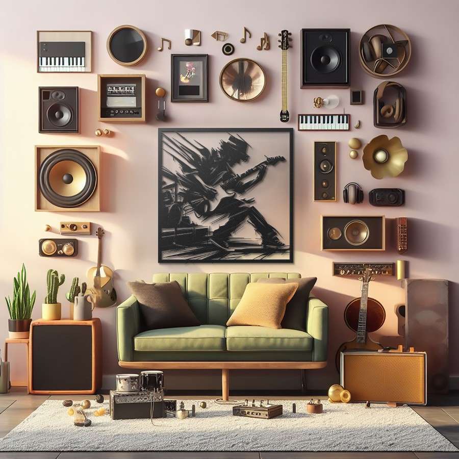 Guitar Solo Metal Wall Art