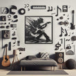 Guitar Solo Metal Wall Art