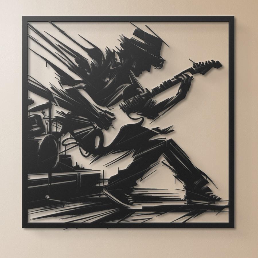 Guitar Solo Metal Wall Art