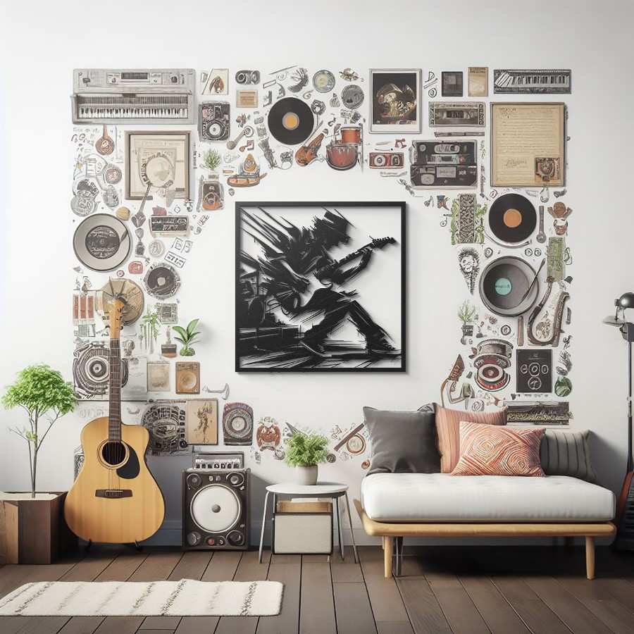 Guitar Solo Metal Wall Art