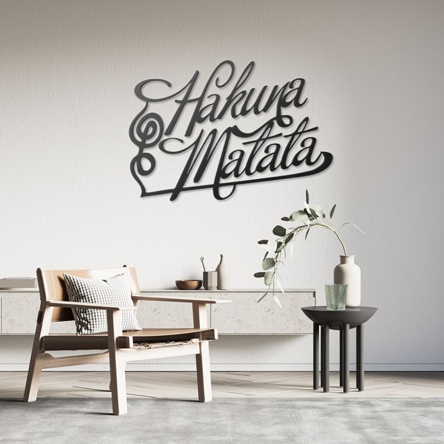 Hakuna Matata Metal Wall Art Decor