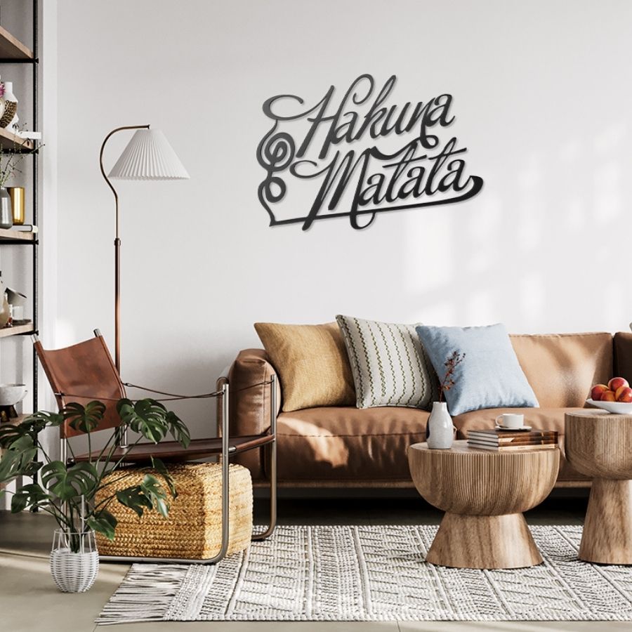 Hakuna Matata Metal Wall Art Decor