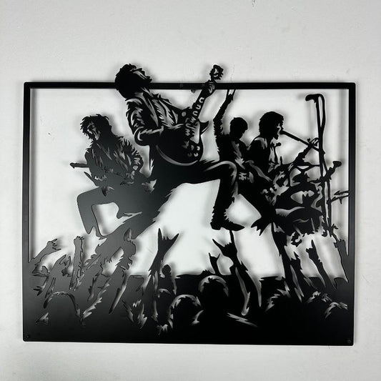 Rock Concert Metal Wall Art
