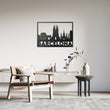 Barcelona City Metal Wall Art Decor