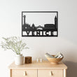 Venice City Silhouette Metal Wall Art Decor