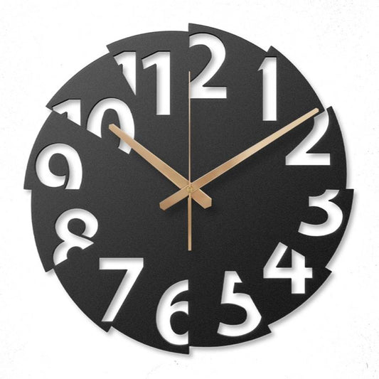 Modern Oversized Metal Wall Clock
