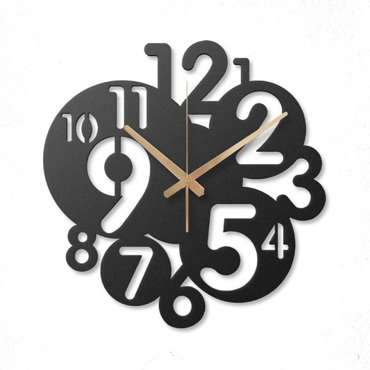 Number Metal Wall Clock