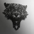 Ferocious Tiger Metal Wall Art Decor