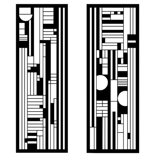 Urban Mid Century Metal Wall Art Set Of 2