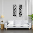 Lunar Mid Century Modern Metal Wall Art Set Of 2