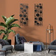 Rhythmic Mid Century Metal Wall Art Set Of 2