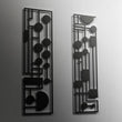 Lunar Mid Century Modern Metal Wall Art Set Of 2