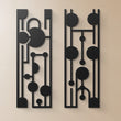 Elegant Mid Century Metal Wall Art Set Of 2