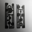 Elegant Mid Century Metal Wall Art Set Of 2