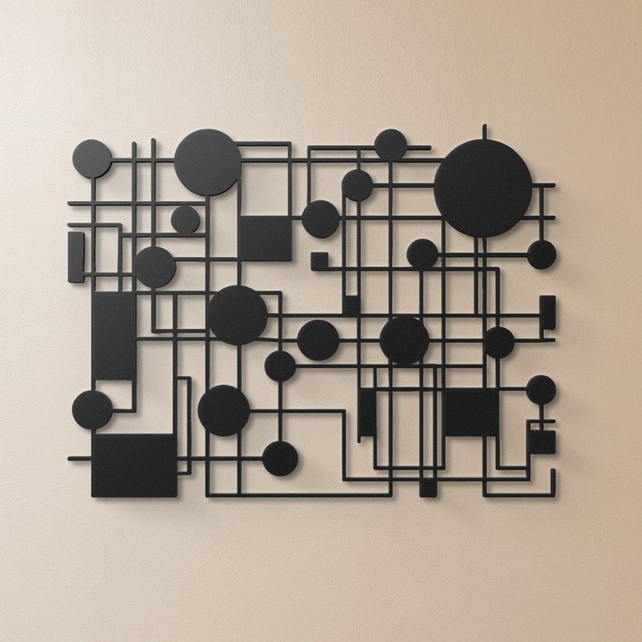Contemporary Mid Century Modern Metal Wall Art