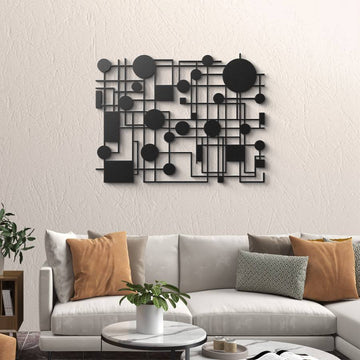 Contemporary Mid Century Modern Metal Wall Art