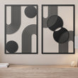 Minimalist Mid Century Modern Metal Wall Art