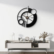 Modern Abstract Metal Wall Clock