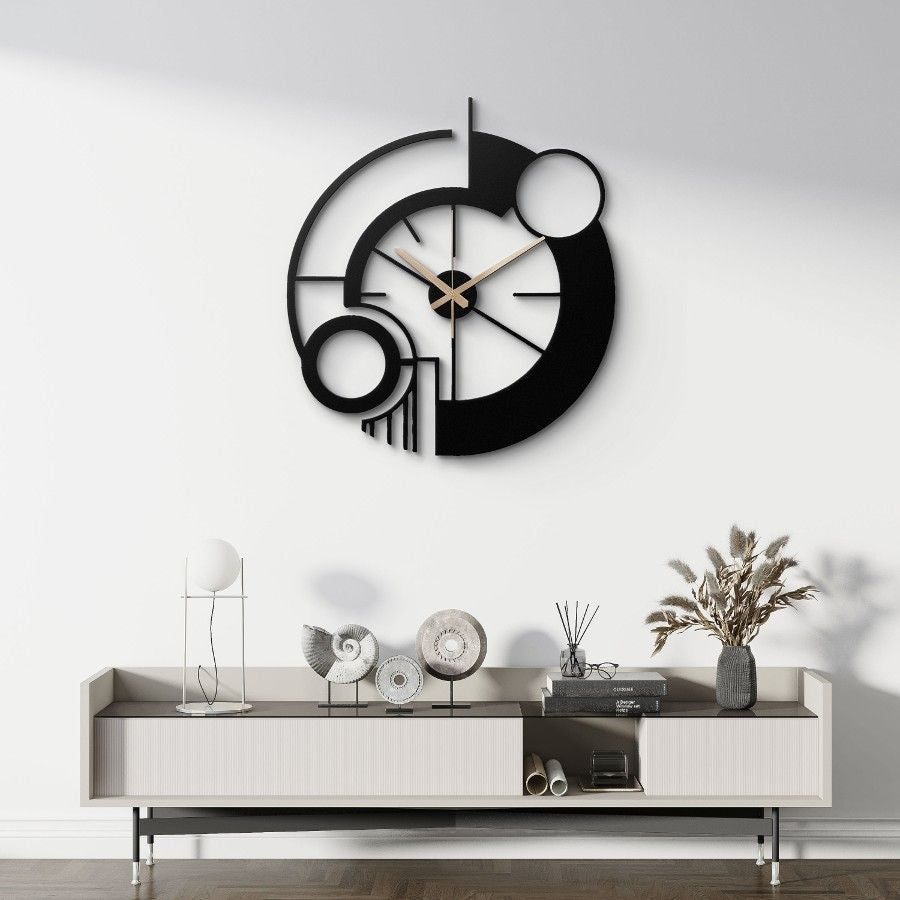 Modern Abstract Metal Wall Clock