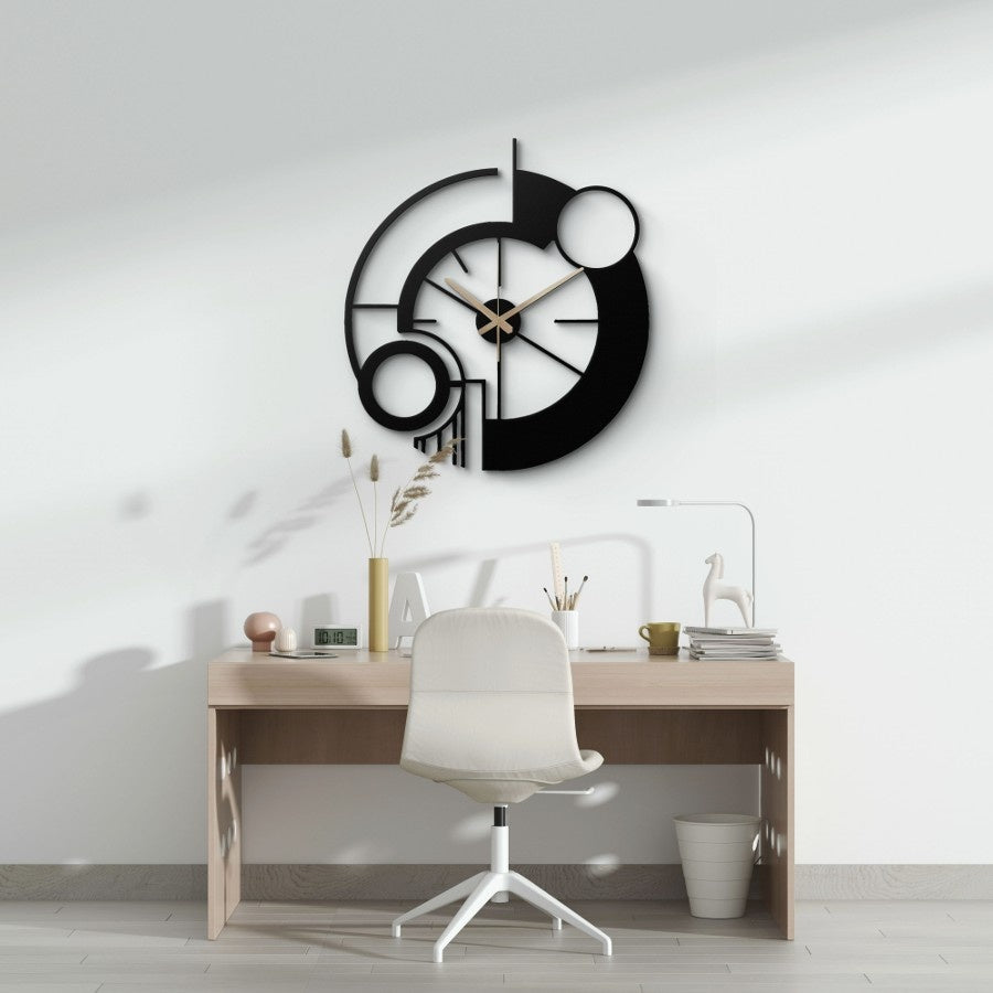 Modern Abstract Metal Wall Clock