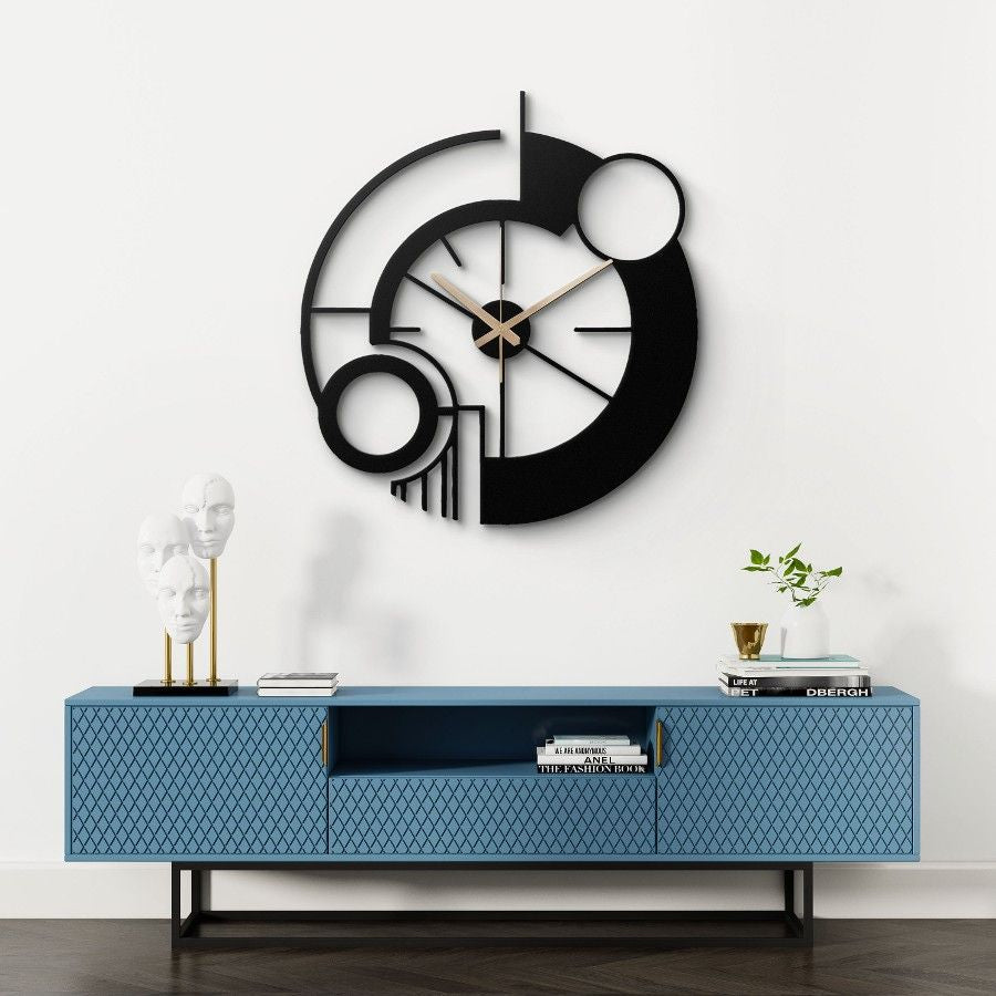 Modern Abstract Metal Wall Clock