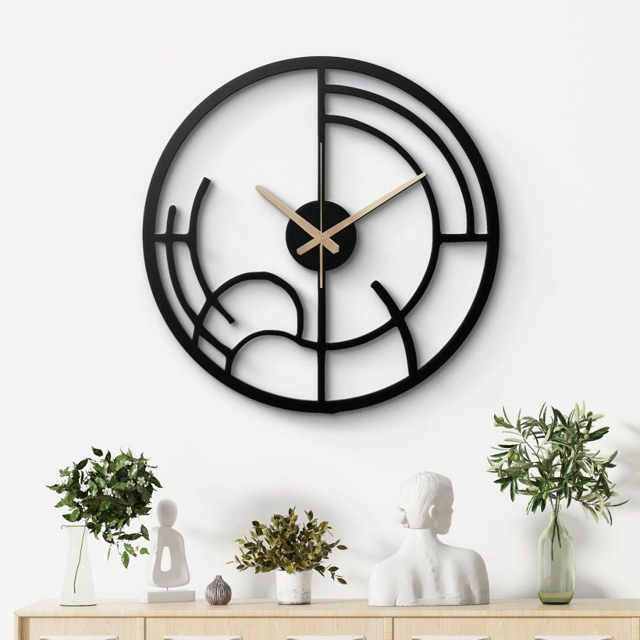 Modern Minimalist Metal Wall Clock Moonarch modern-minimalist-metal-wall-clock-moonarch
