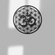 Om Life Of Flower Metal Wall Art Decor