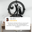 Personalized Golf Silhouette Metal Wall Art
