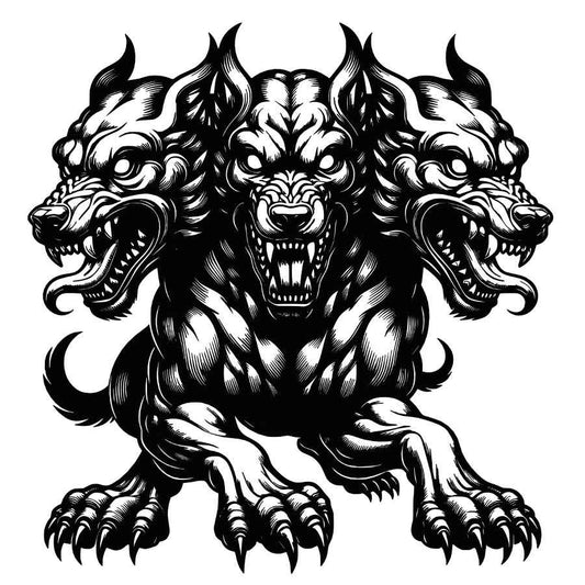Gothic Hellhound Metal Wall Art