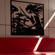 Female Drummer Metal Wall Art