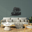 Woman & Retro Car Metal Wall Art Decor