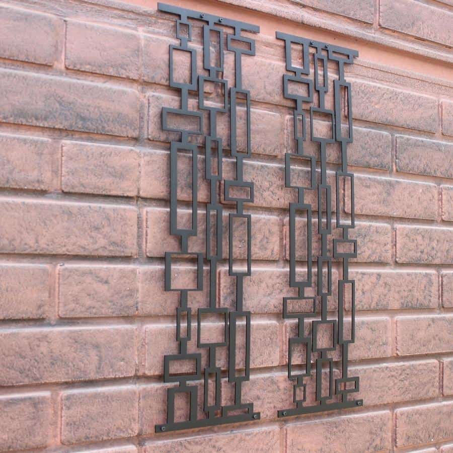 Mid Century Modern Metal Wall Art Decor