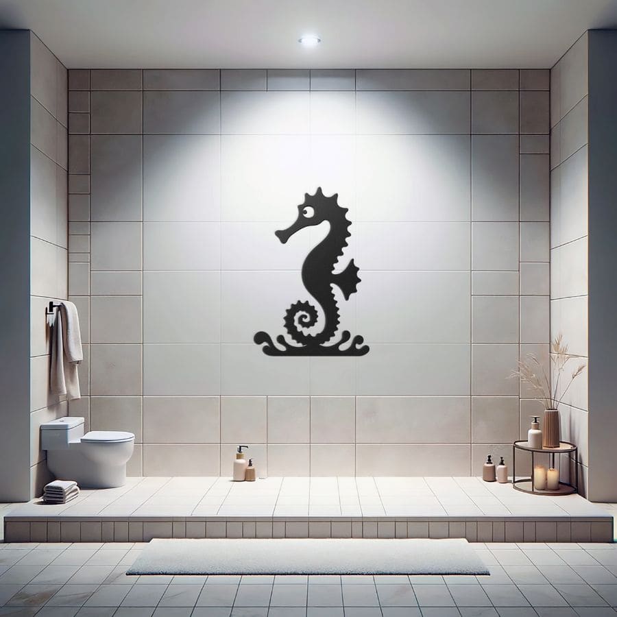 Sea Horse Metal Wall Art