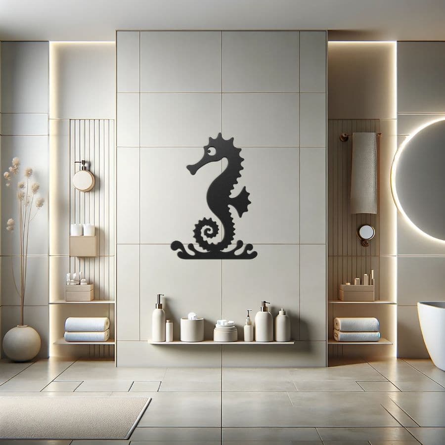 Sea Horse Metal Wall Art