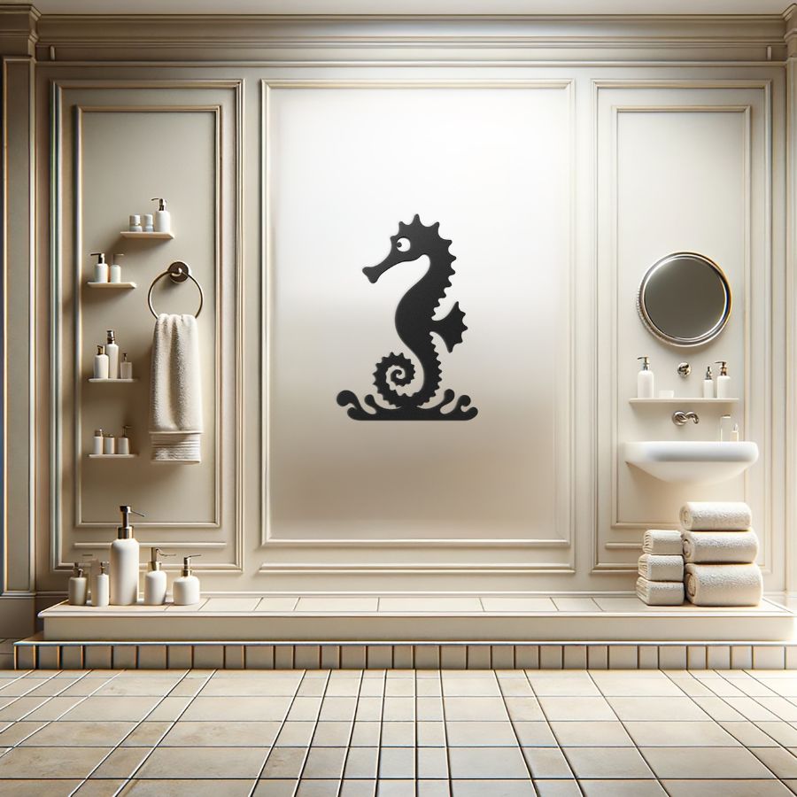 Sea Horse Metal Wall Art